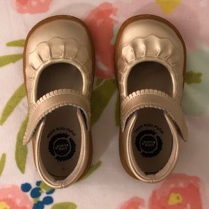 Livie & Luca Champagne Ruche Mary Janes